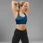 NAVY DYE Longline Sports Bra