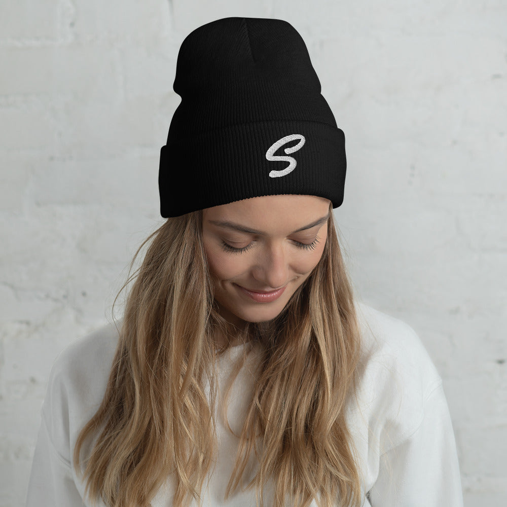 S LOGO Cuffed Beanie