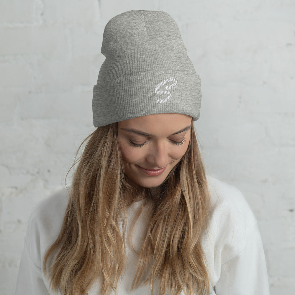 S LOGO Cuffed Beanie