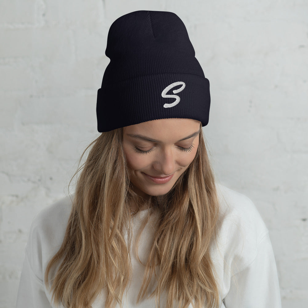 S LOGO Cuffed Beanie