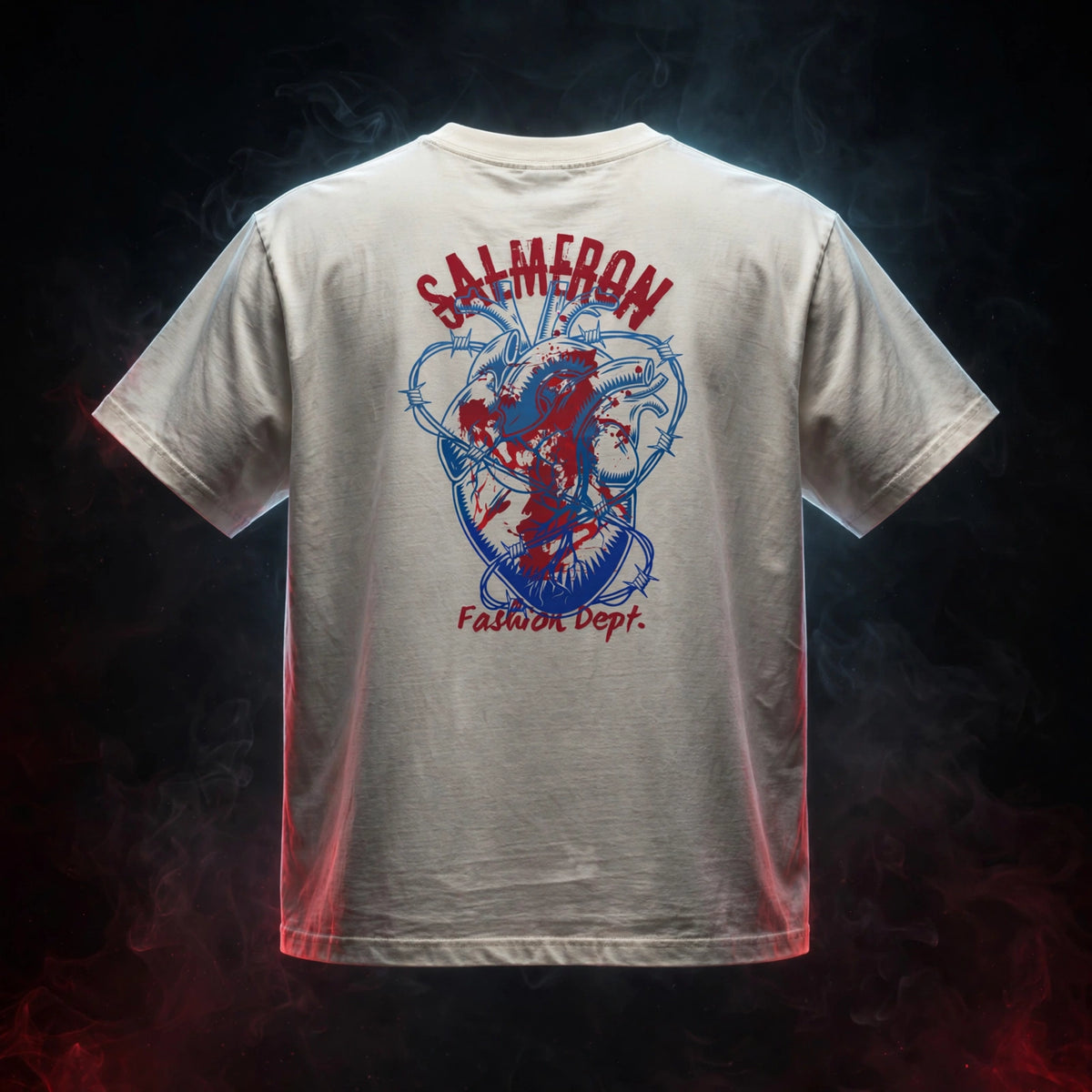 BLEEDING HEART Faded T-Shirt — dark streetwear studio photo