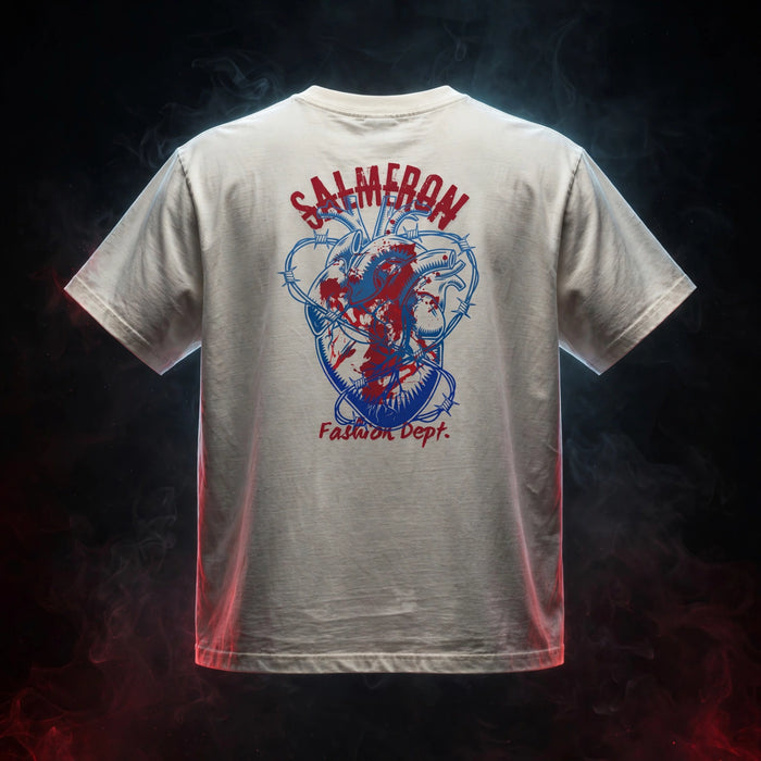 BLEEDING HEART Faded T-Shirt — dark streetwear studio photo