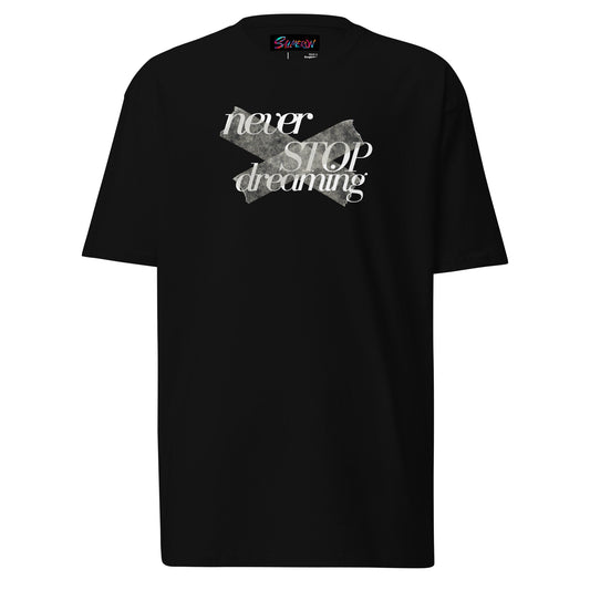 NEVER STOP Men’s Premium Heavyweight Tee